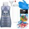 Synthetic Rit Dye More Liquid Fabric Dye Smoky Blue, Pixiss Rit Accessories Kit
